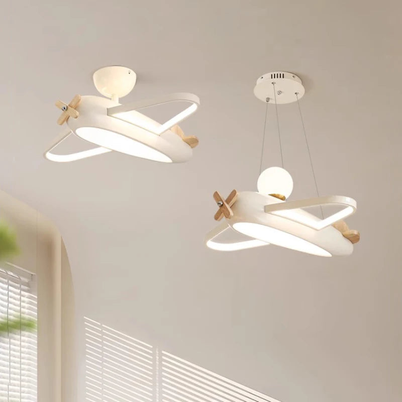 plafonnier hélicoptère moderne pour chambre d'enfant garçon - vue 1 sur 9
