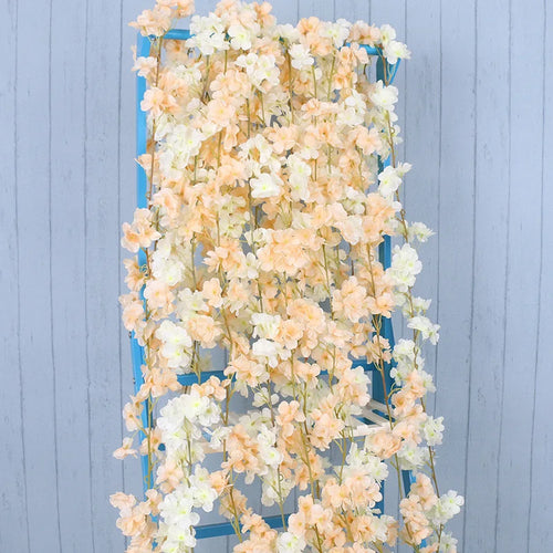 guirlande de fleurs artificielles pour décoration de mariage et intérieur - vue 3 sur 17