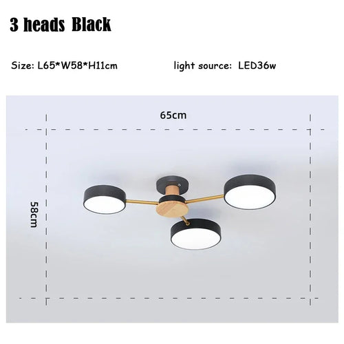 plafonnier moderne créatif pour décoration intérieure en led - vue 21 sur 25