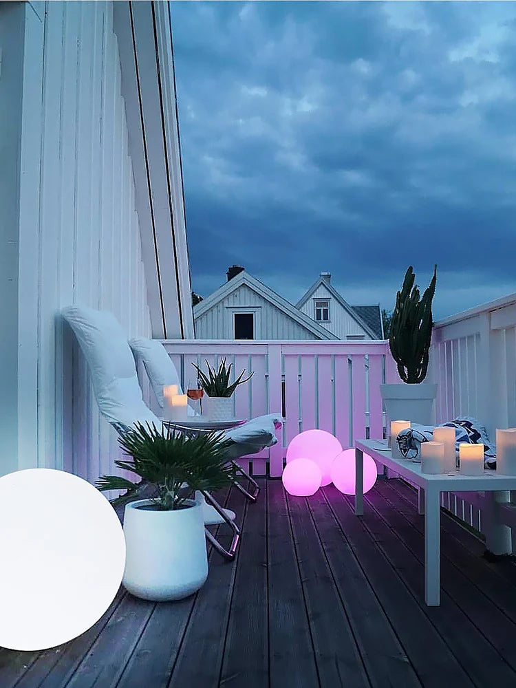 lampe de pelouse sphérique design nordique simple pour décoration intérieure - vue 4 sur 15