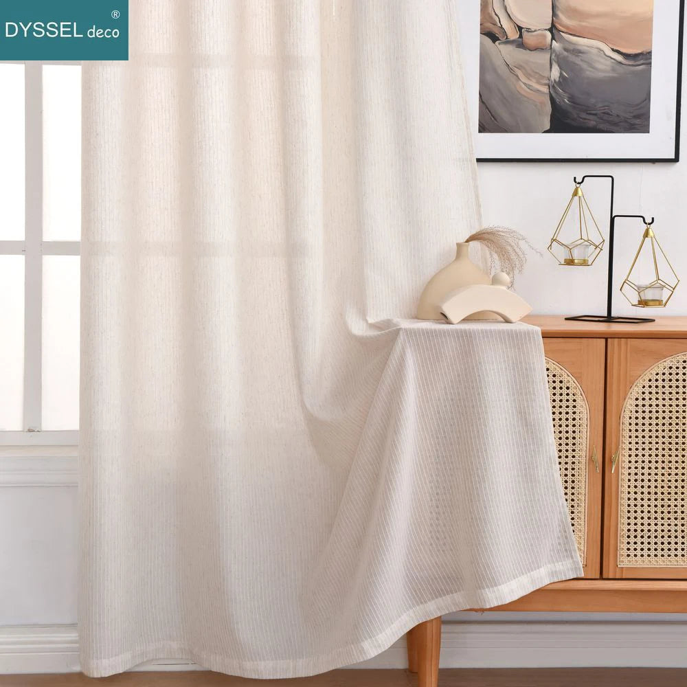 Rideau moderne à rayures style européen salon chambre - vue 1 sur 7