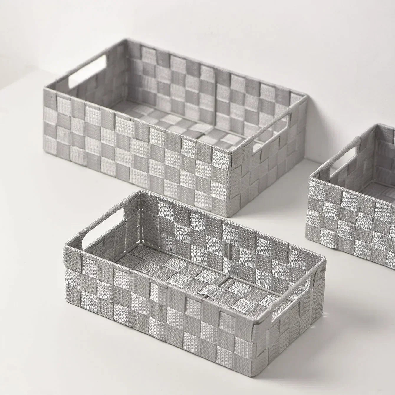 panier de rangement tissé simple et polyvalent pour divers objets - vue 4 sur 9