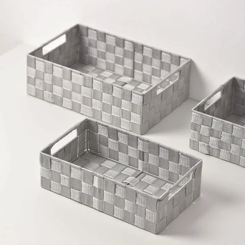 panier de rangement tissé simple et polyvalent pour divers objets - vue 4 sur 9