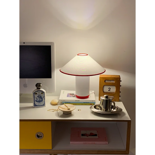 lampe de table nordique design en coton rétro décoratif - vue 6 sur 8