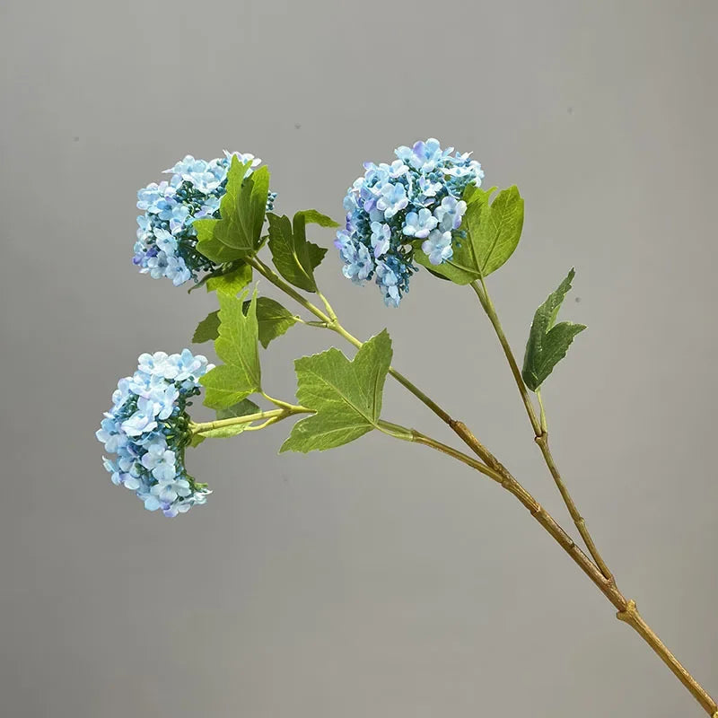 fleurs artificielles hortensia décoration jardin branche en soie - vue 9 sur 13