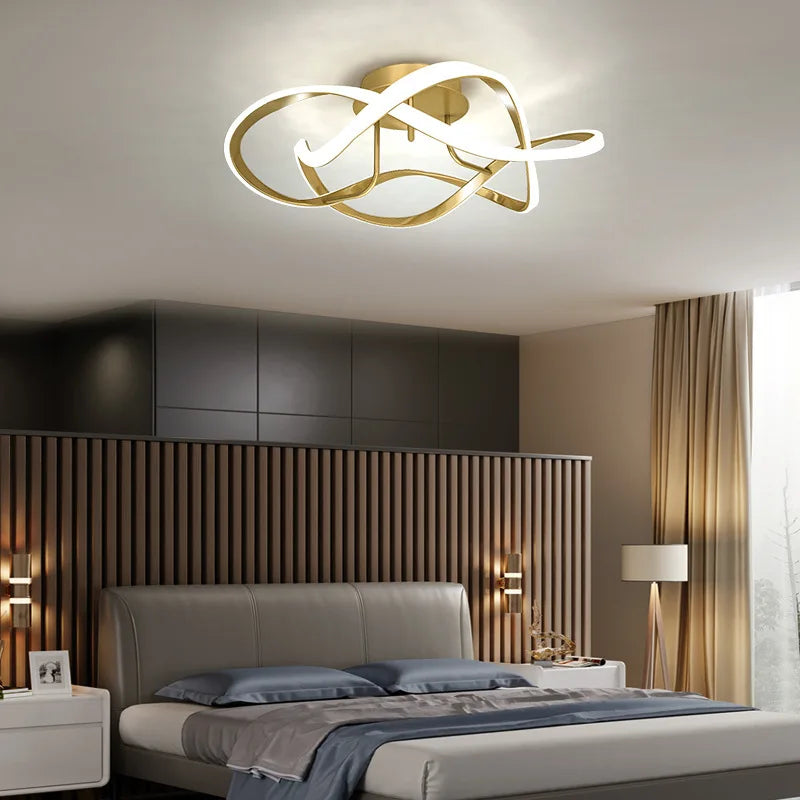 plafonniers led modernes en forme de cage à oiseaux pour décoration intérieure - vue 3 sur 10