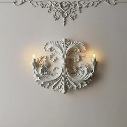 applique murale rétro en plâtre gaufré pour un éclairage original - vue 3 sur 7
