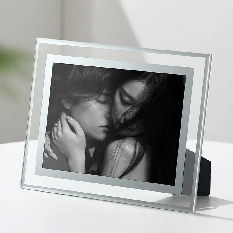 cadre photo en cristal pour portraits de famille et voyages - vue 3 sur 7