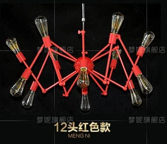 suspension rétro extensible araignée réglable en fer design industriel - vue 12 sur 11