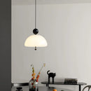 Suspension LED nordique en verre champignon
