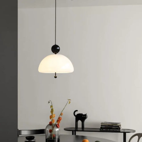 Suspension LED nordique en verre champignon - vue 5 sur 11