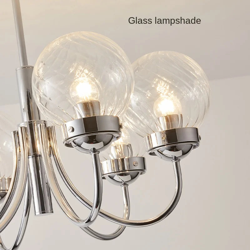 lustre en verre d'art style médiéval pour décoration intérieure moderne - vue 5 sur 8