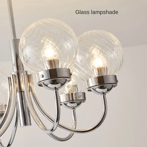 lustre en verre d'art style médiéval pour décoration intérieure - vue 5 sur 8
