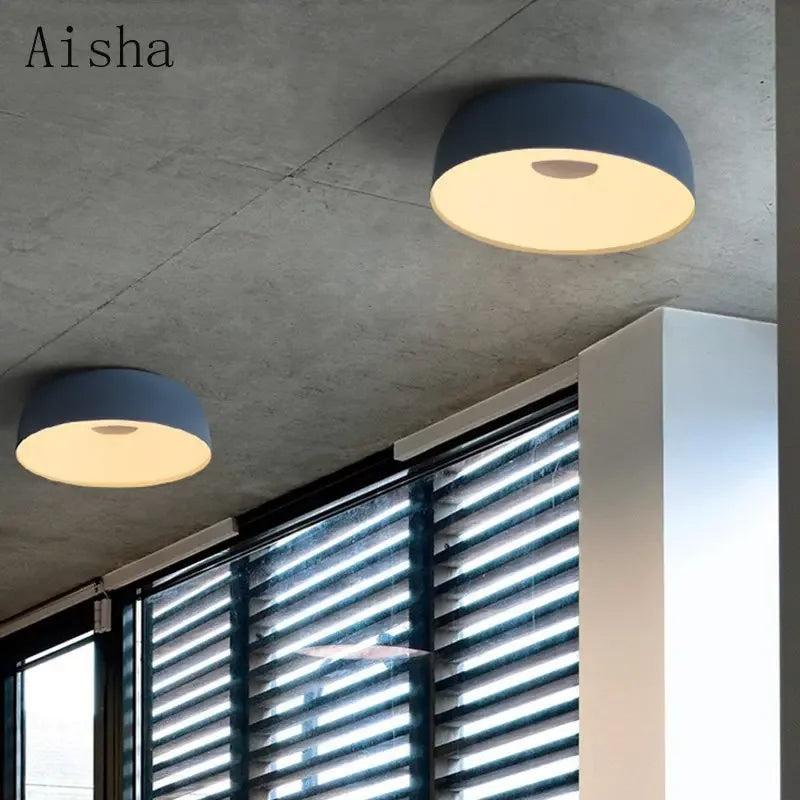plafonnier nordique led pour éclairage intérieur moderne - vue 3 sur 15
