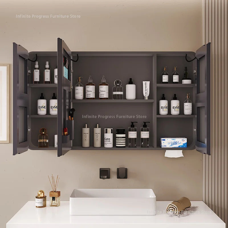 armoire intelligente avec rangement éclairé et toilettes séparées - vue 2 sur 14