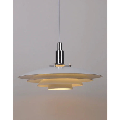 Lamp Mid Century Pendant Light Creative Modern Gradient White Red UFO Adjustable Light Fixture Dining Room Kitchen chandeliers - vue 6 sur 9