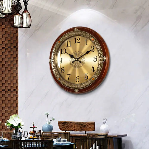 horloge murale silencieuse rétro design 3d pour décoration moderne - vue 4 sur 13
