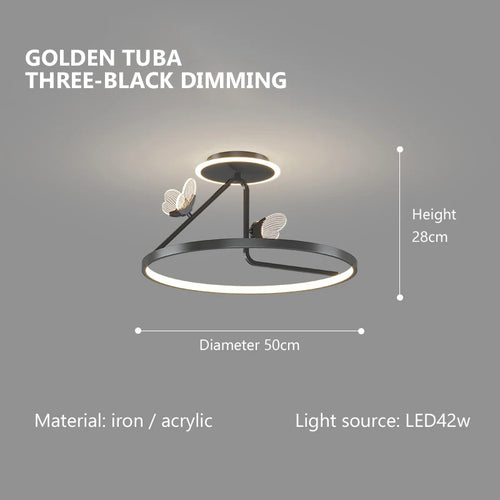 plafonnier led moderne design pour éclairage décoratif intérieur - vue 7 sur 10