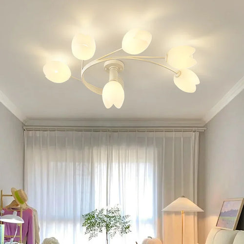 lustre orchidée à LED pour éclairage romantique et chaleureux - vue 5 sur 14