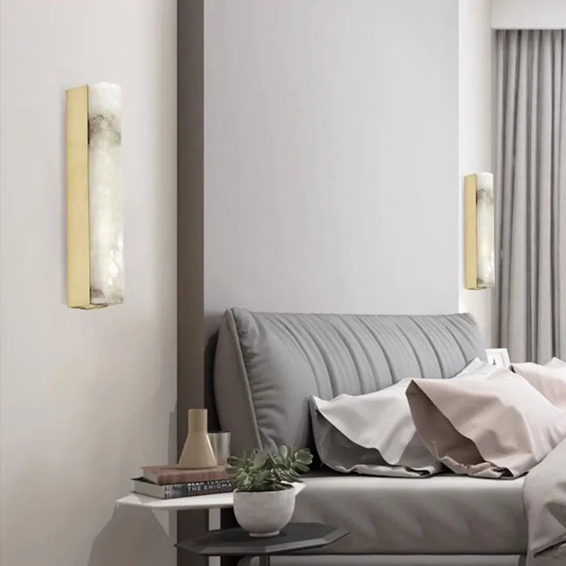 Applique murale longue en marbre de Style chinois - vue 3 sur 7