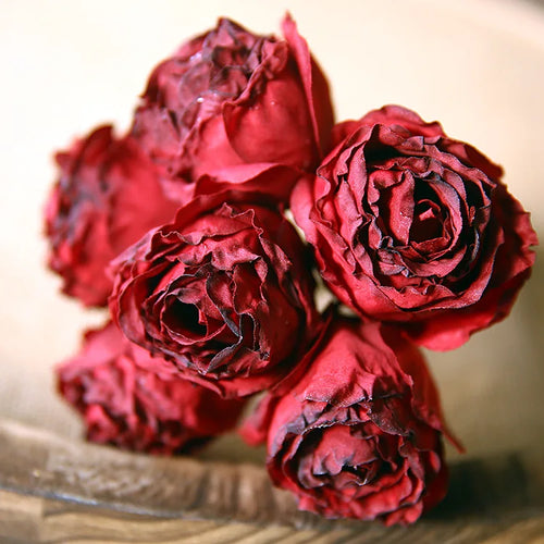 bouquet de roses artificielles en soie décorations rétro pour divers espaces - vue 10 sur 9