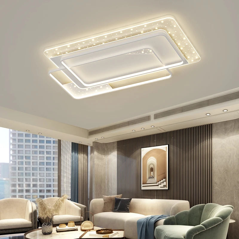 plafonnier moderne à leds pour éclairage intérieur décoratif - vue 5 sur 20
