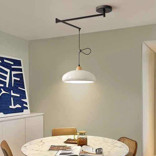 suspension moderne à bras oscillant led mobile - vue 3 sur 30