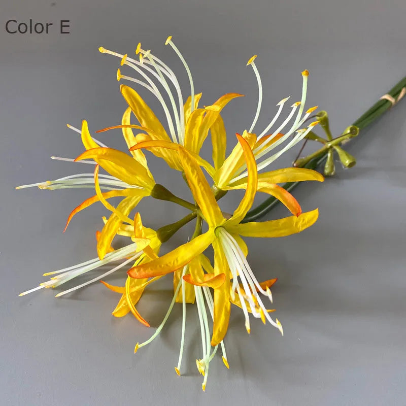belle branche de fleurs higan en soie pour déco mariage et photographie - vue 7 sur 11