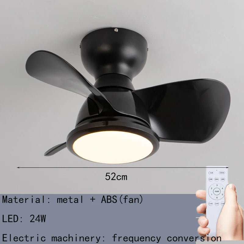 plafonnier ventilateur lumineux télécommandé pour intérieur moderne - vue 9 sur 9