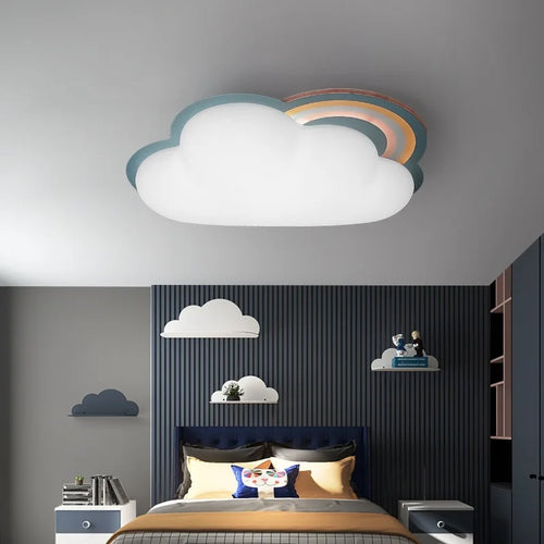 plafonnier nuage pour chambre de bébé garçon fille décor éclairage - vue 2 sur 8