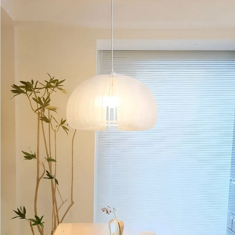suspension citrouille style nordique moderne luminaire vintage intérieur - vue 5 sur 7
