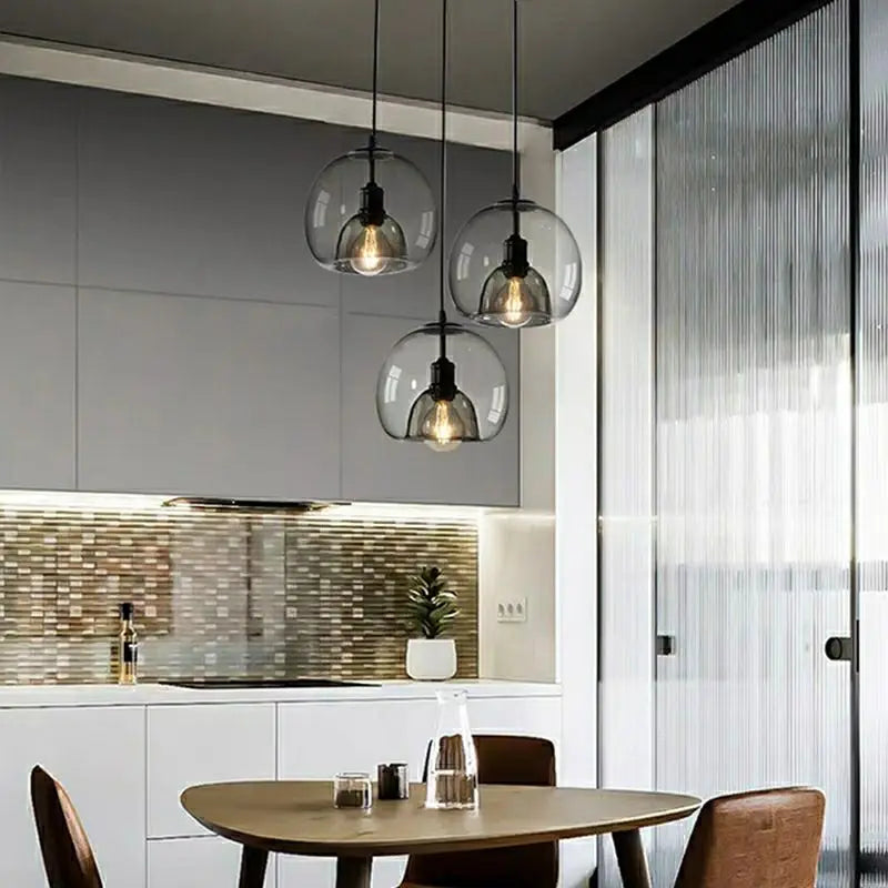 lustre moderne en verre pour éclairage intérieur suspendu - vue 4 sur 16