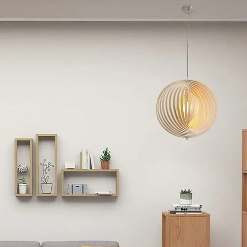 lustre lunaire rotatif design style nordique pour décoration intérieure - vue 4 sur 12