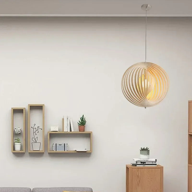 lustre lunaire rotatif design style nordique pour décoration intérieure - vue 3 sur 12
