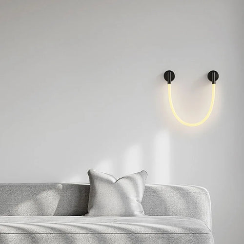 applique murale led en silicone et acier inoxydable 3000k - vue 5 sur 10