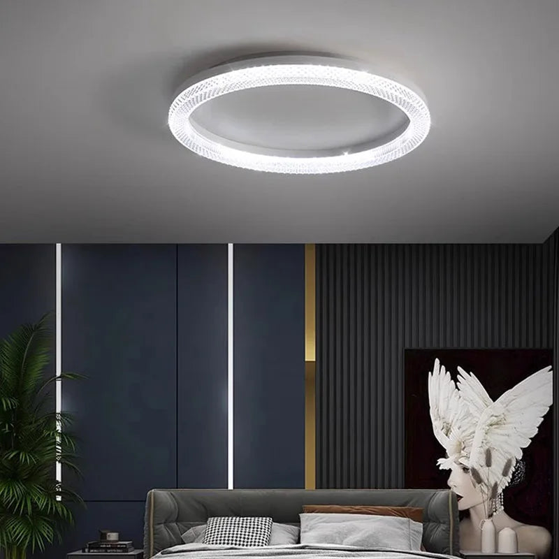 plafonnier led rond ou carré nordique pour décoration de luxe - vue 3 sur 14