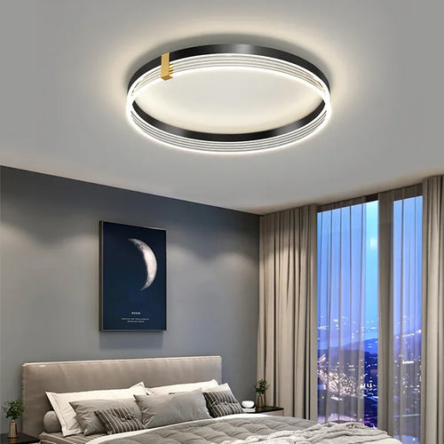 plafonnier led moderne design acrylique pour intérieur élégant - vue 5 sur 12