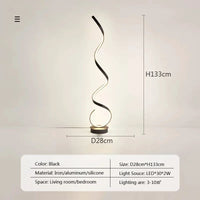 Lampadaire à bande LED moderne