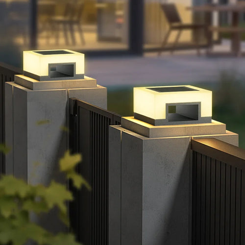 lampe solaire led étanche pour extérieur et jardin - vue 3 sur 12