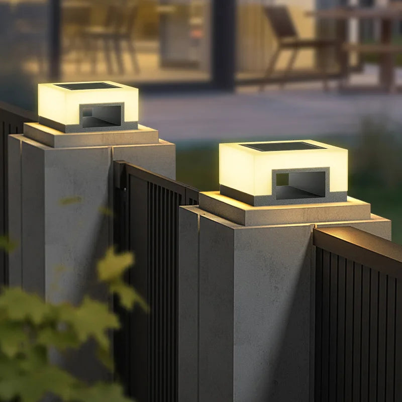 lampe solaire led étanche pour extérieur et jardin - vue 2 sur 12