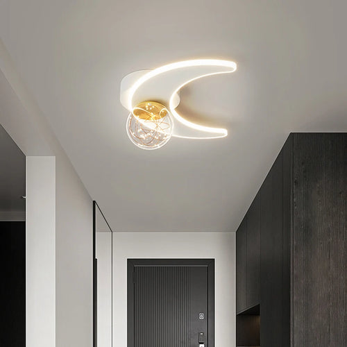 Plafonnier d'intérieur LED étoile et lune - vue 5 sur 8