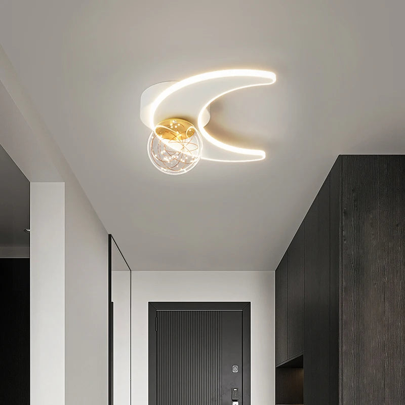 Plafonnier d'intérieur LED étoile et lune - vue 5 sur 8