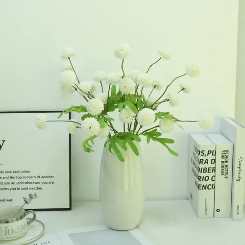 branche de chrysanthème artificielle pour décoration florale élégante - vue 7 sur 14