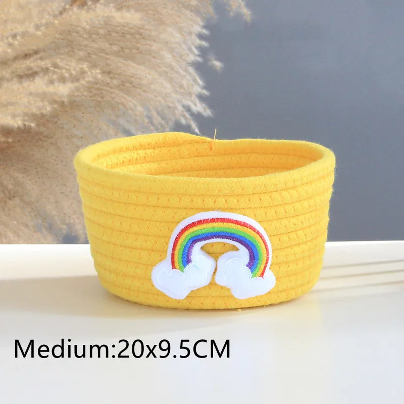 panier de rangement tissé animaux pour jouets et divers objets - vue 8 sur 21
