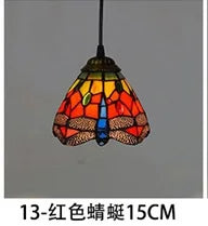 lustre en verre style tiffany rétro pour intérieur méditerranéen - vue 29 sur 30