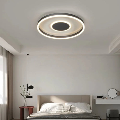 plafonnier led décoratif circulaire pour intérieur moderne - vue 5 sur 13