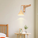 applique murale pliable vintage japonaise avec interrupteur led
