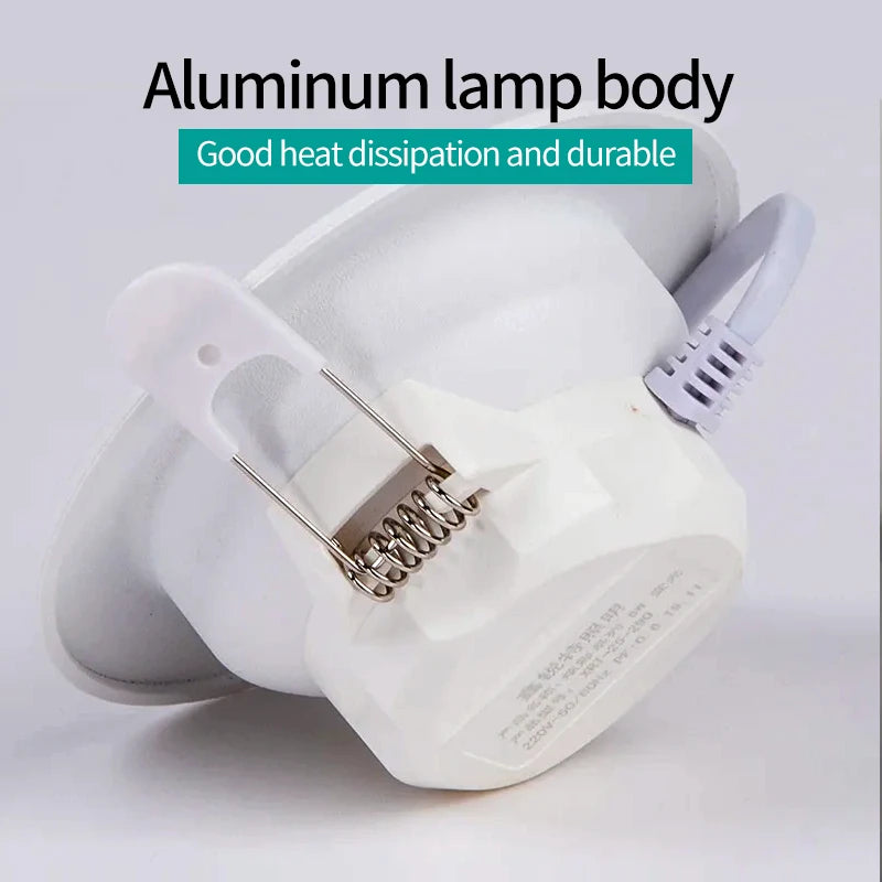 spot led moderne 6 trous noir et or pour décoration intérieure - vue 10 sur 10
