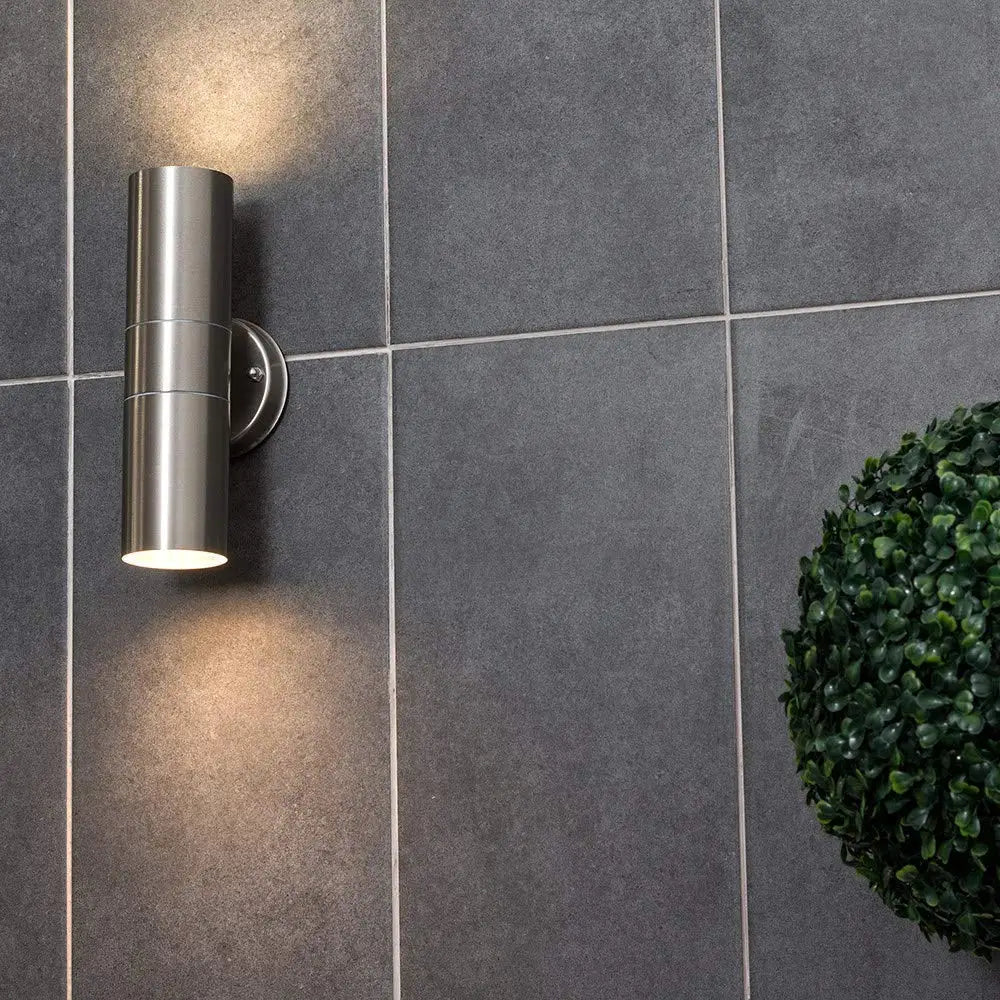 applique murale extérieure en acier inoxydable étanche moderne pour jardin - vue 3 sur 8