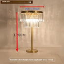 lampe de bureau en cristal de cuivre design moderne luxe